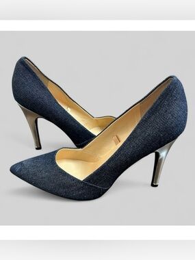 Guess Denim Stiletto Shoes Heels Size 10